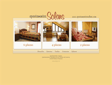 Tablet Screenshot of apartamentossolans.com